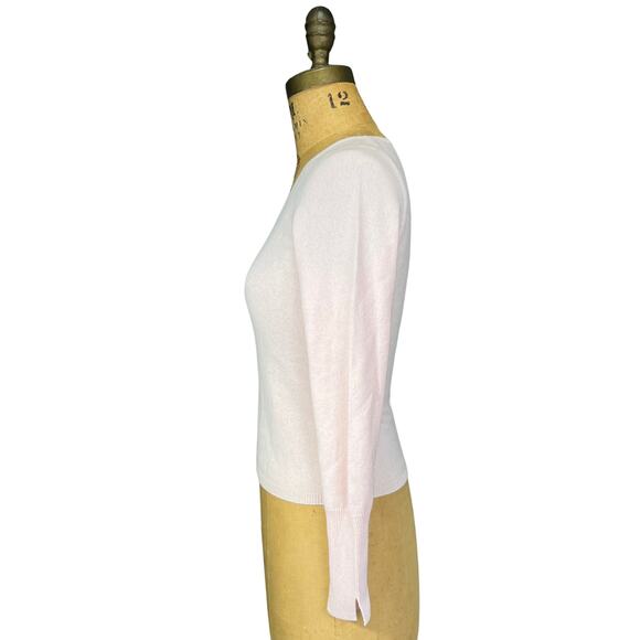 Eric Bompard Pale Pink Cashmere Sweater - Picture 3 of 9
